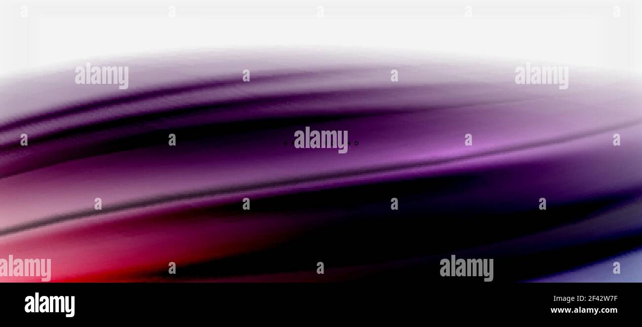 Blurred fluid colors background, abstract waves lines, vector illustration. Blurred fluid colors background, abstract waves lines, mixing colours with light effects on light backdrop. Vector artistic illustration for presentation, app wallpaper, banner or posters Stock Vector