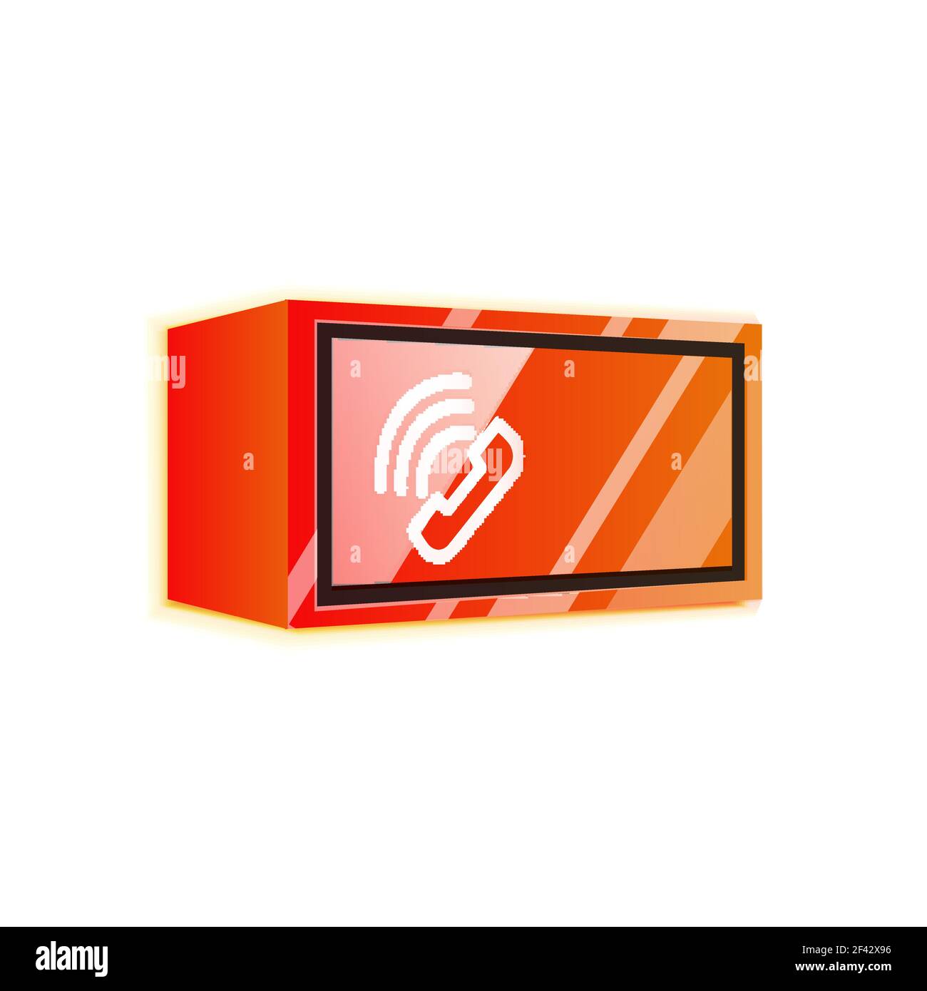 Light bulb, new idea concept web button. Light bulb, new idea concept web button, vector illustration Stock Vector