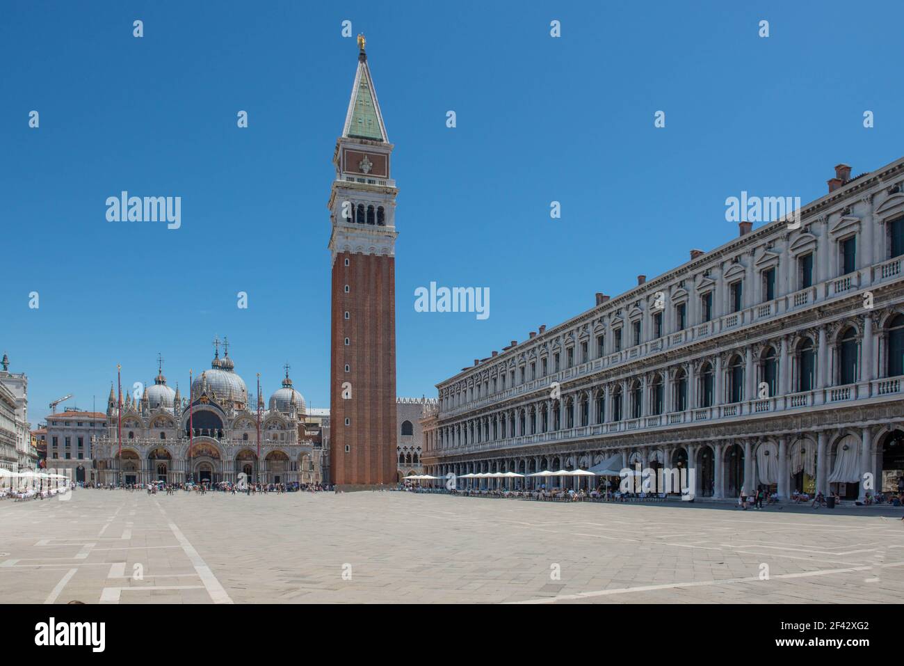 venice italy july 18 2020: st mark's basilica of venice on a clear and sunny day Stock Photo