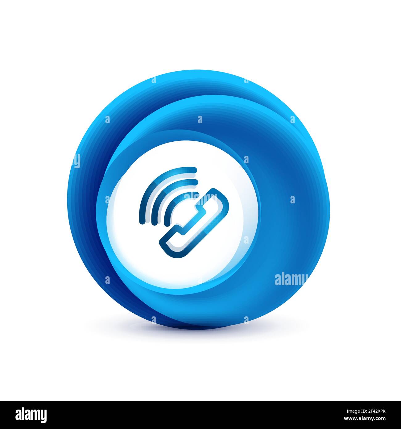 Old fashioned phone button, call center support icon. Old fashioned ...