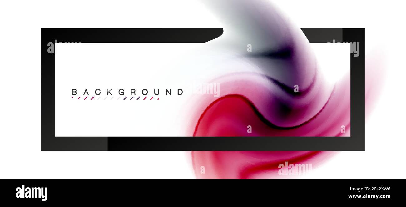 Swirl fluid flowing colors motion effect, holographic abstract ...