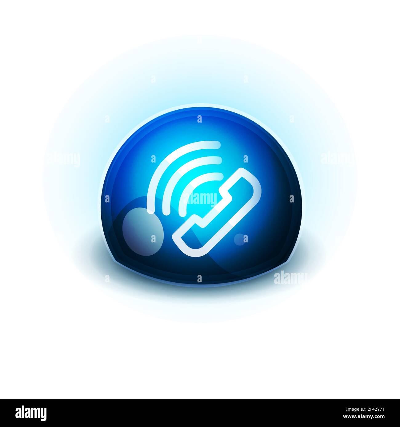 Phone support call center button. Phone support call center button, web icon design Stock Vector