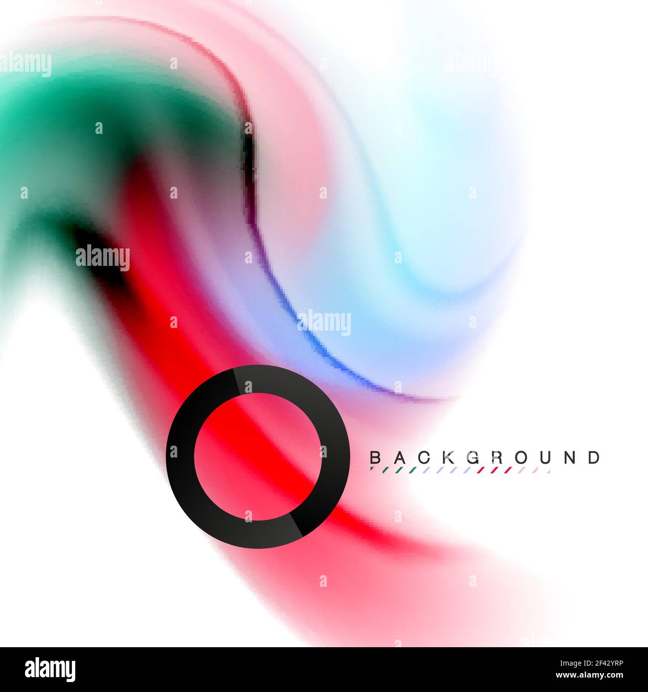 Swirl fluid flowing colors motion effect, holographic abstract ...