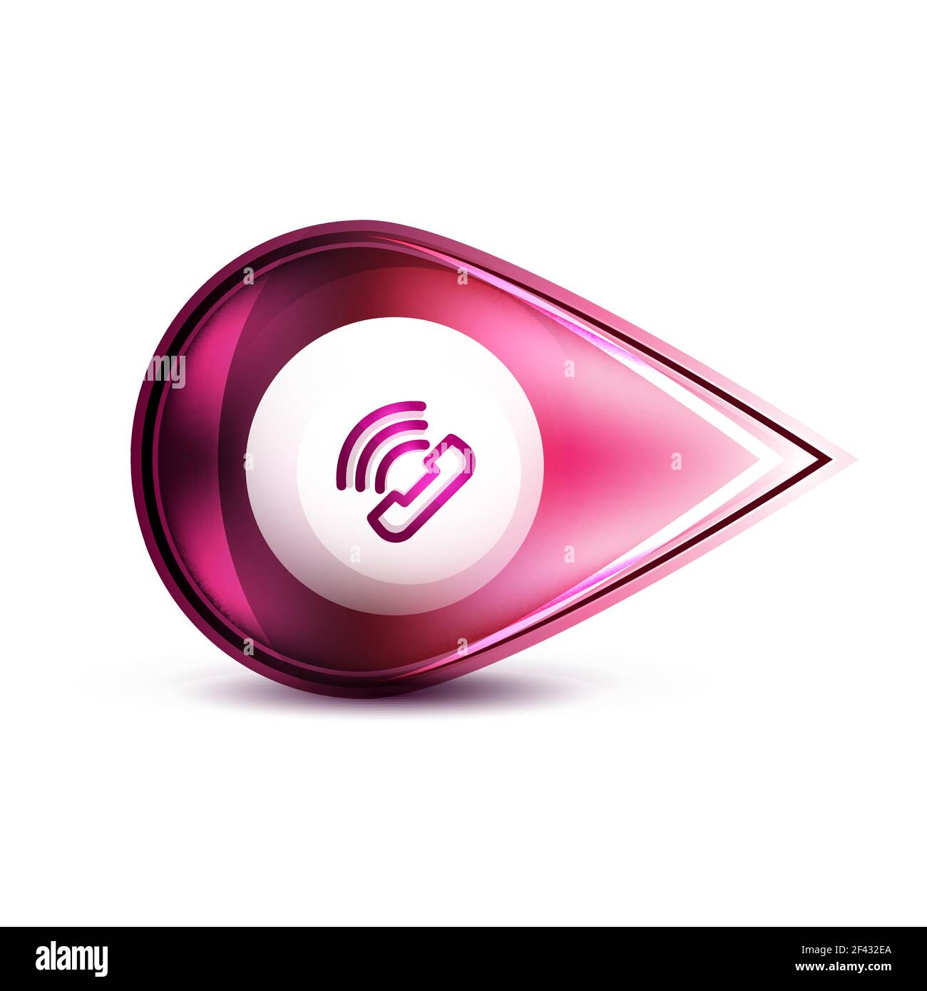 Phone support call center button. Phone support call center button, web icon design Stock Vector