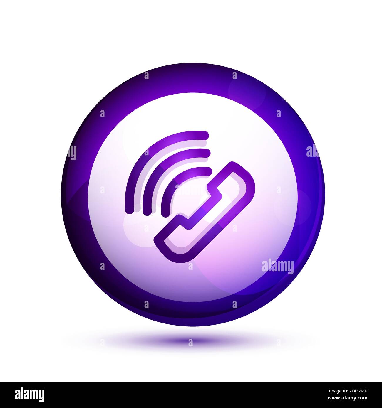 Phone support call center button. Phone support call center button, web icon design Stock Vector
