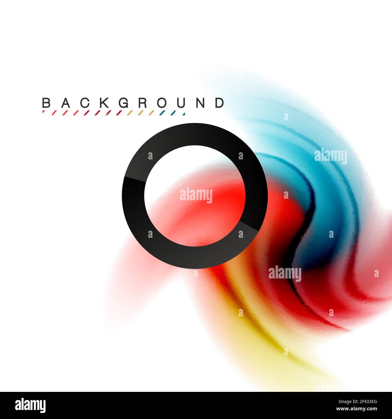 Swirl fluid flowing colors motion effect, holographic abstract ...
