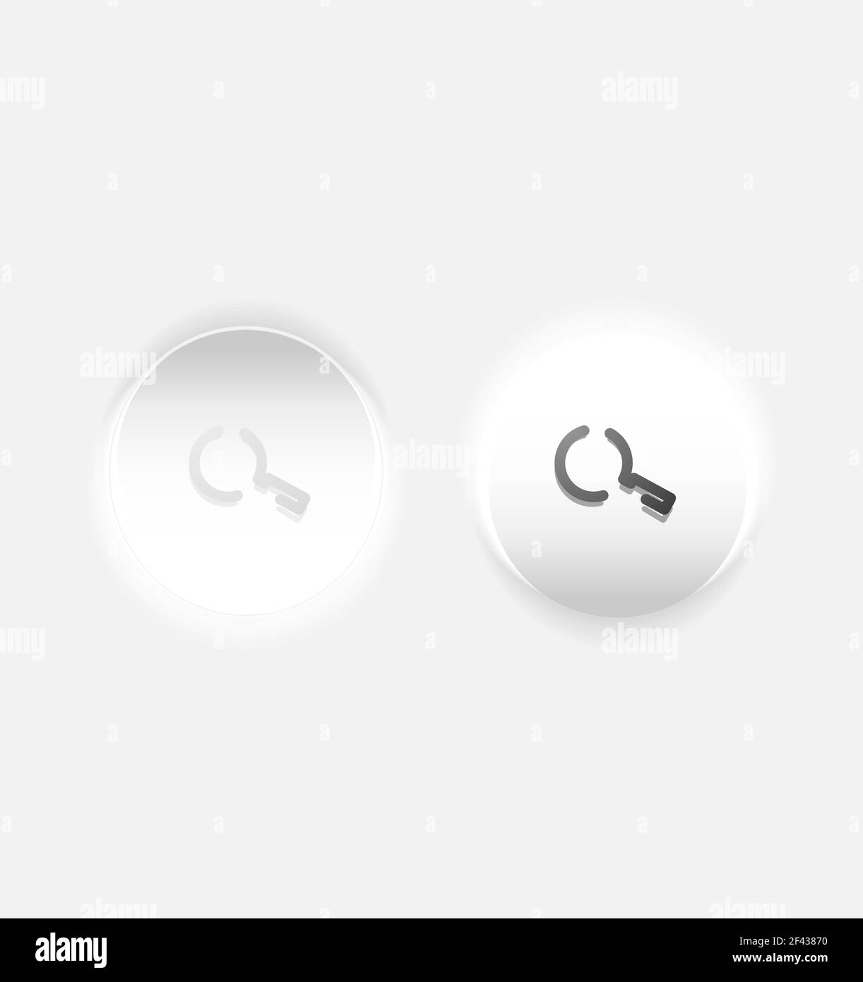 Search magnifyier web button, magnify icon. Modern magnifying glass ...
