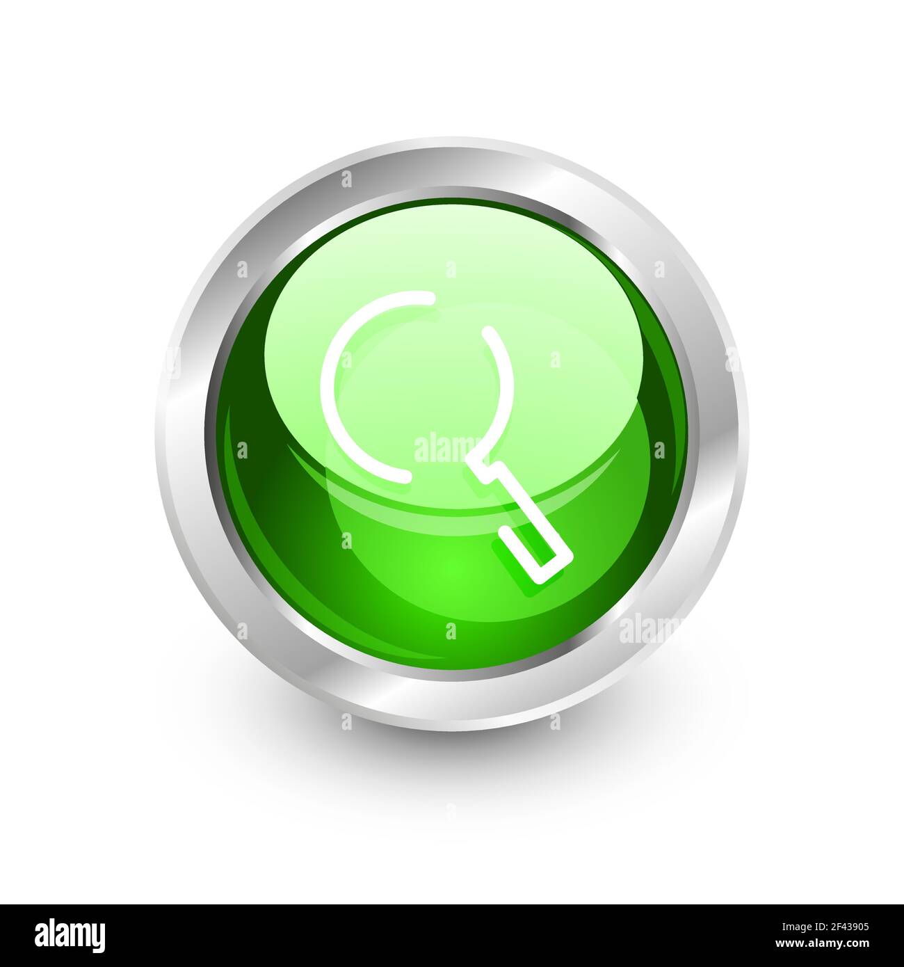 Search magnifyier web button, magnify icon. Modern magnifying glass ...