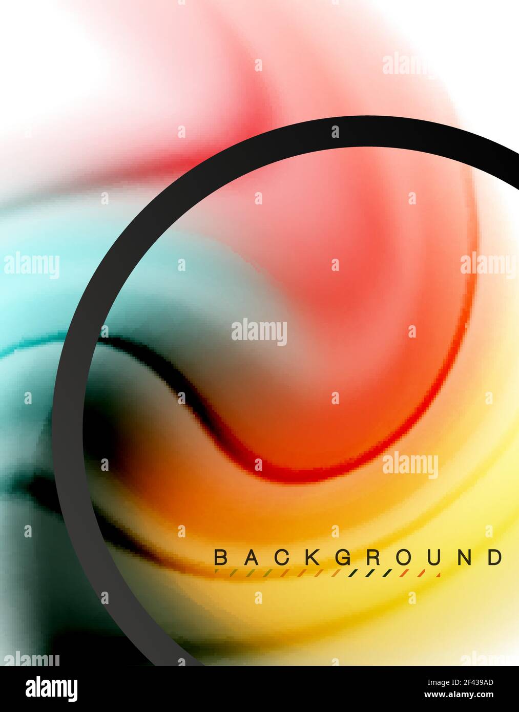 Swirl fluid flowing colors motion effect, holographic abstract ...