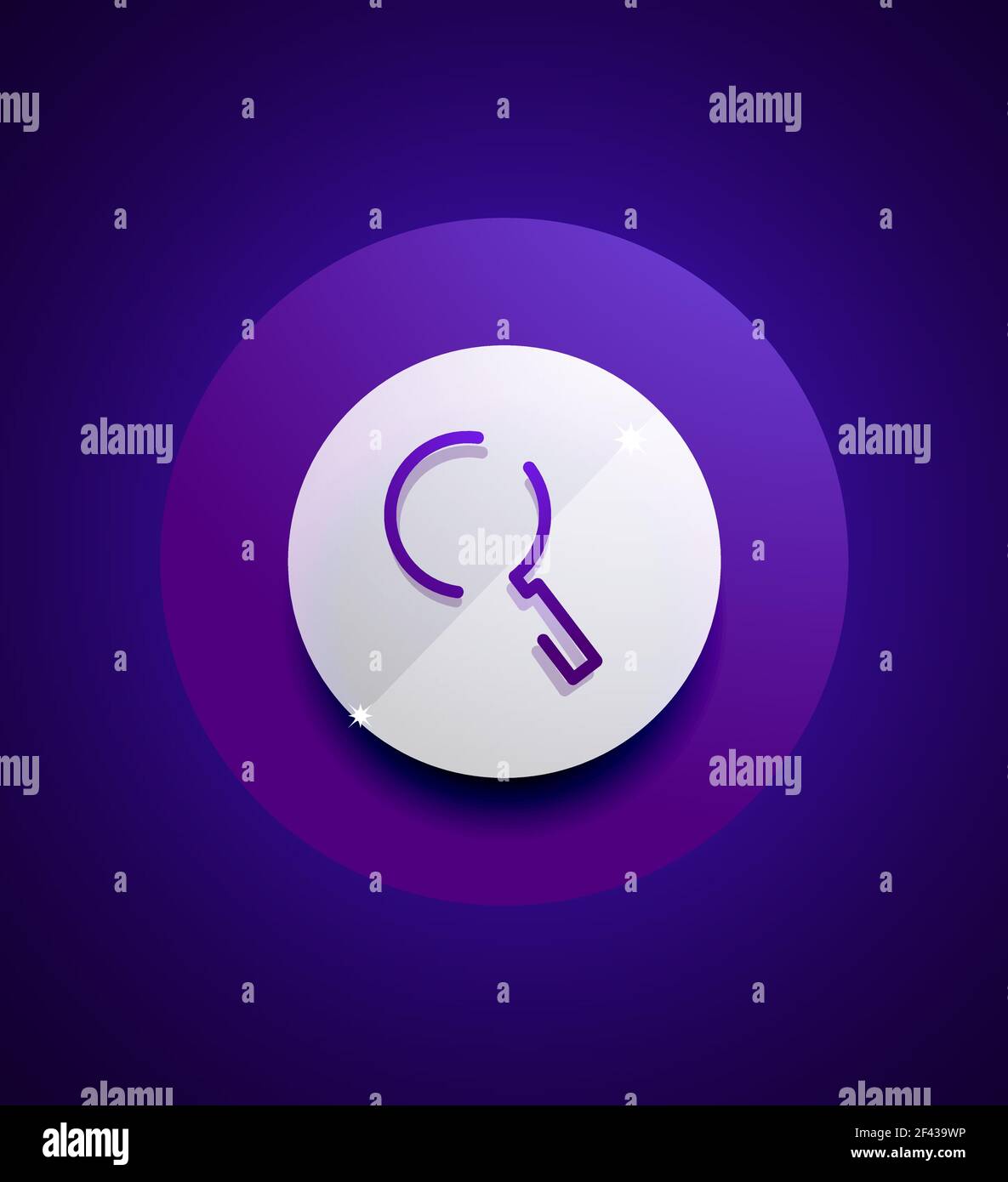 Search magnifyier web button, magnify icon. Modern magnifying glass ...