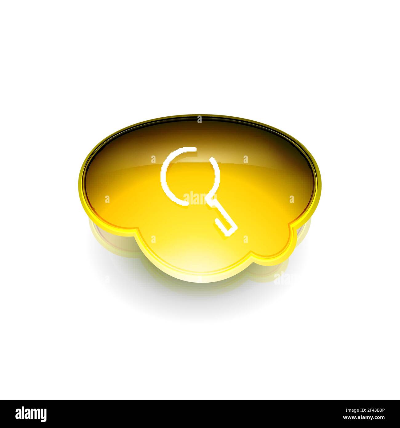 Search magnifyier web button, magnify icon. Modern magnifying glass ...