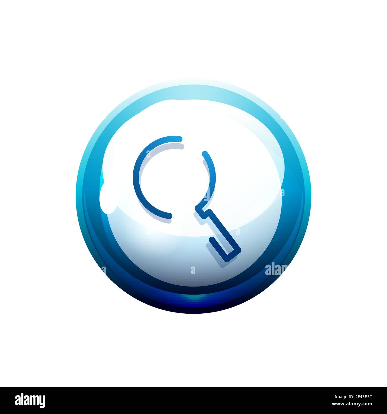 Search magnifyier web button, magnify icon. Modern magnifying glass ...