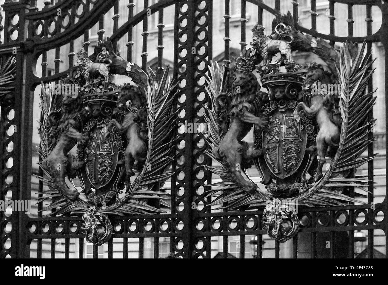 Buckingham Palace London England.evening time .the palace is still under refurbishment while everyone is at Windsor castle and prince Philip in the king Edward hospital  13/3/20121 blitz pictures Stock Photo