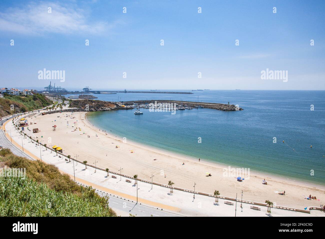 Praia de Sines, the beach of Sines, part of the Vicentine Coast Natural Park, on the Atlantic coast of the Alentejo region, Portugal. Stock Photo