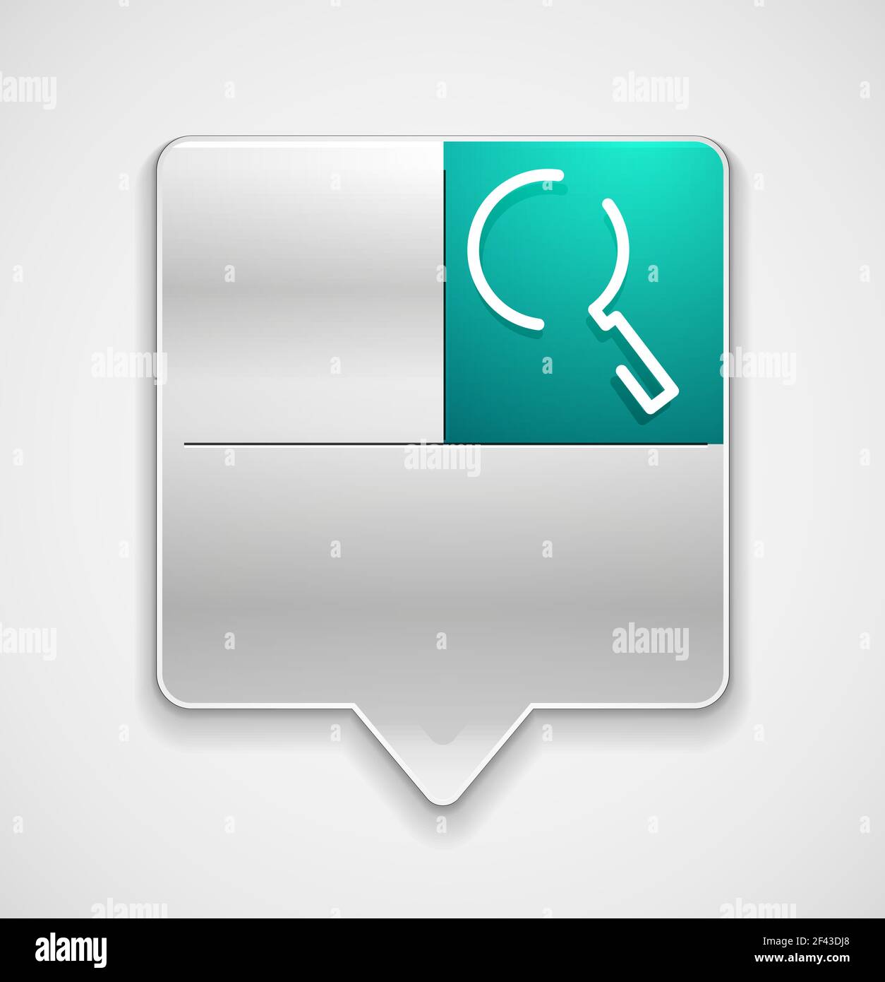 Search magnifyier web button, magnify icon. Modern magnifying glass ...