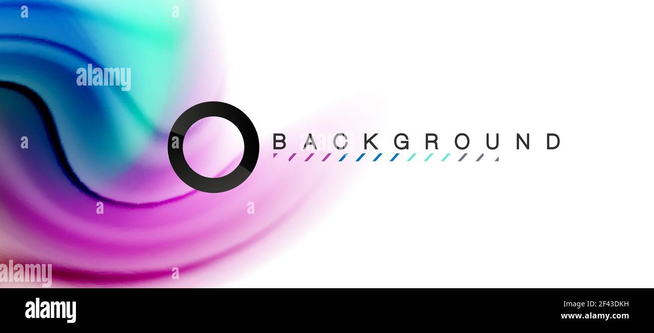 Swirl fluid flowing colors motion effect, holographic abstract ...