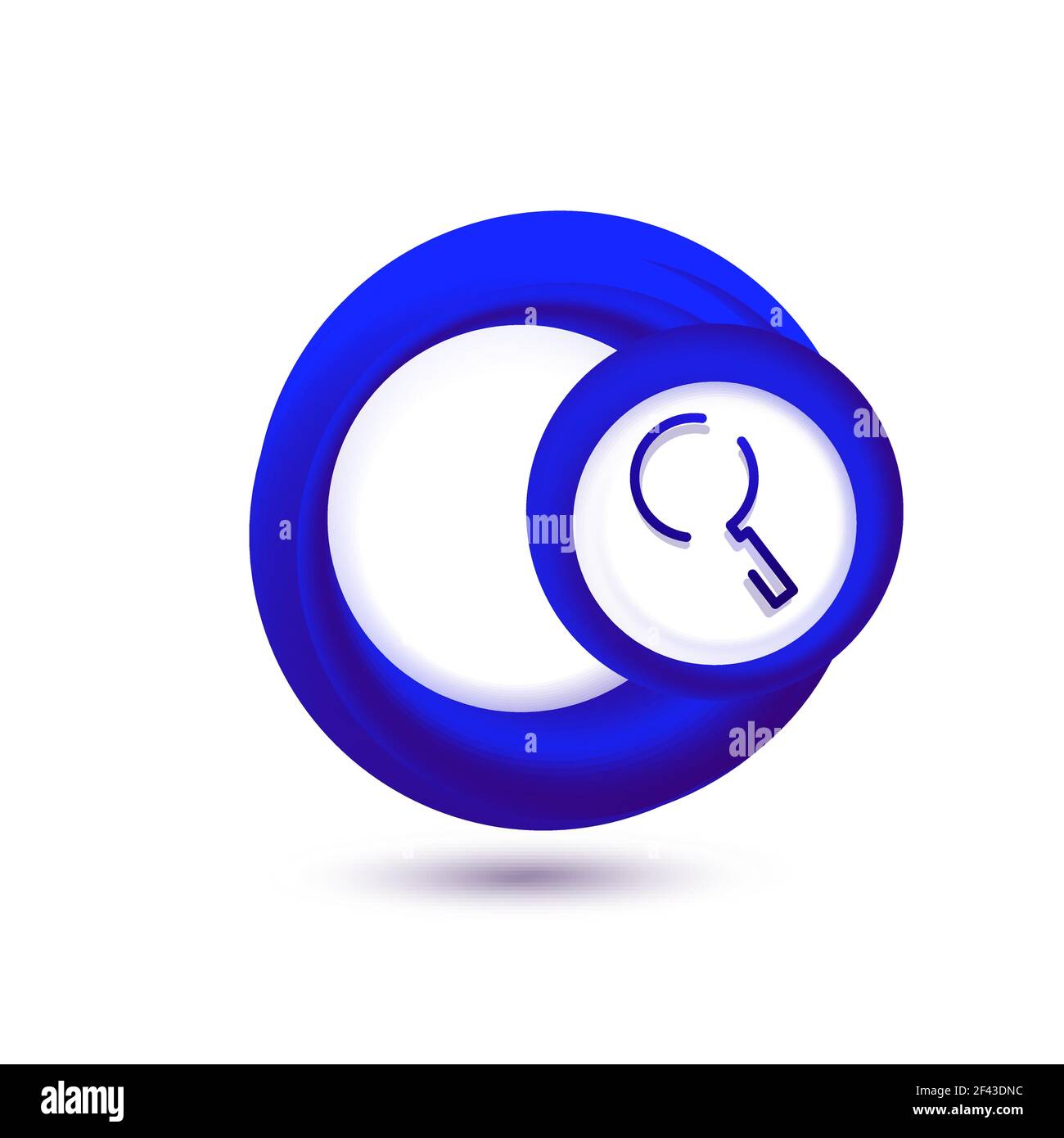 Search magnifyier web button, magnify icon. Modern magnifying glass ...