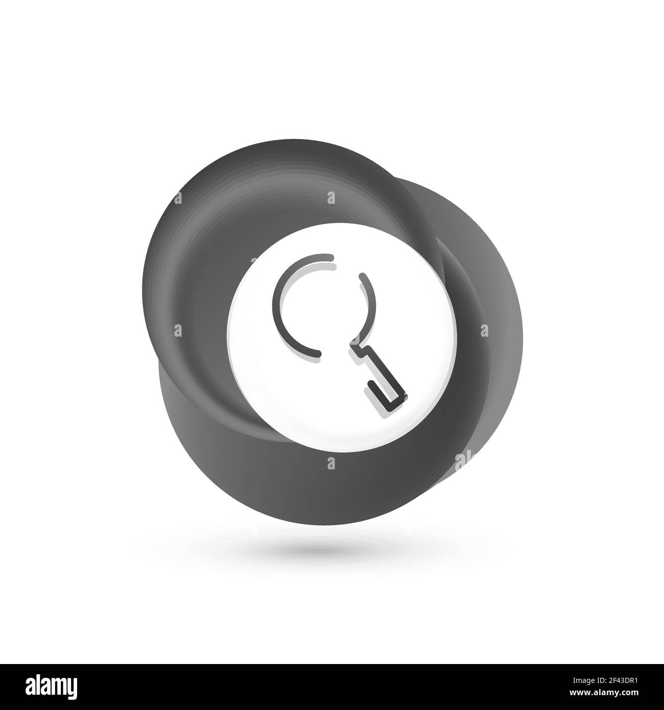 Search magnifyier web button, magnify icon. Modern magnifying glass ...