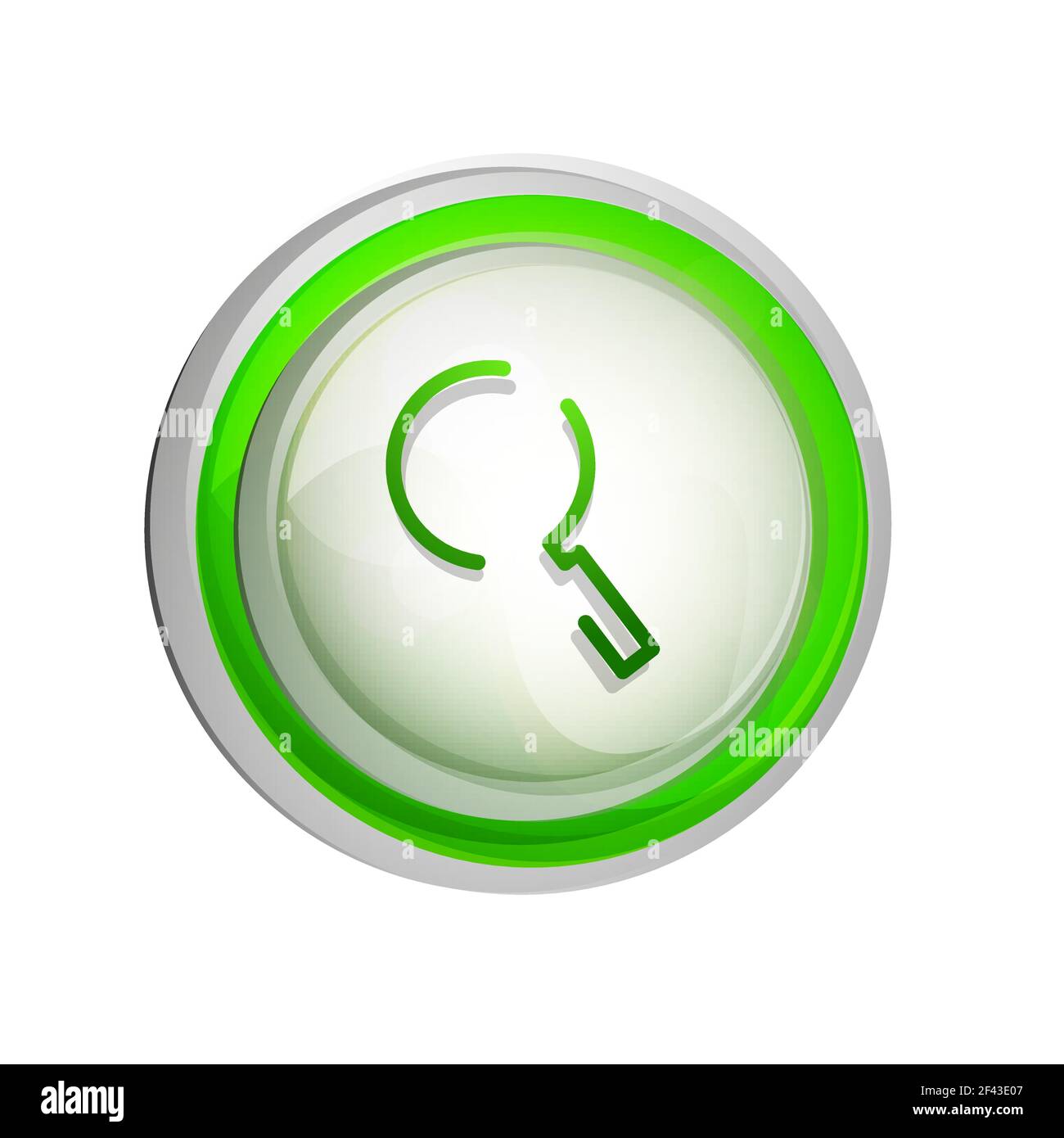 Search magnifyier web button, magnify icon. Modern magnifying glass ...