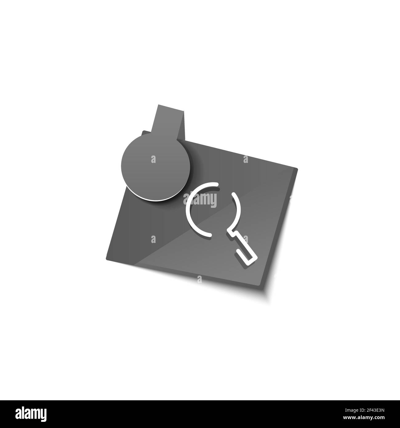 Search magnifyier web button, magnify icon. Modern magnifying glass ...