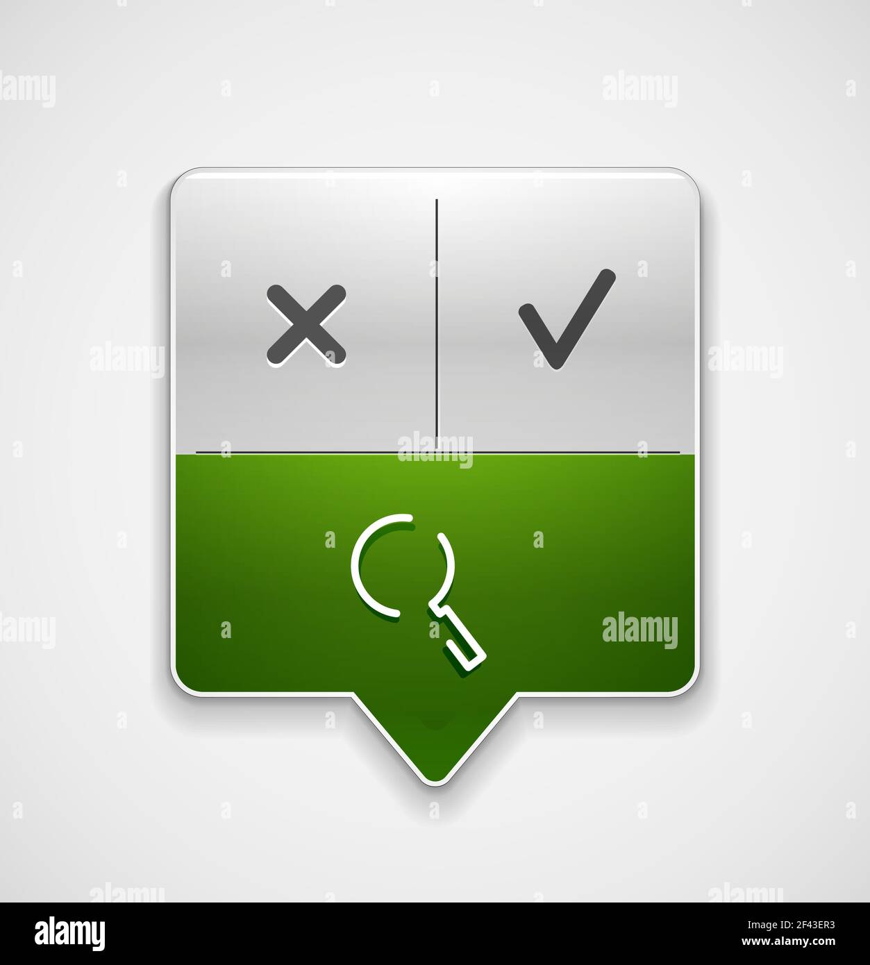 Search magnifyier web button, magnify icon. Modern magnifying glass ...