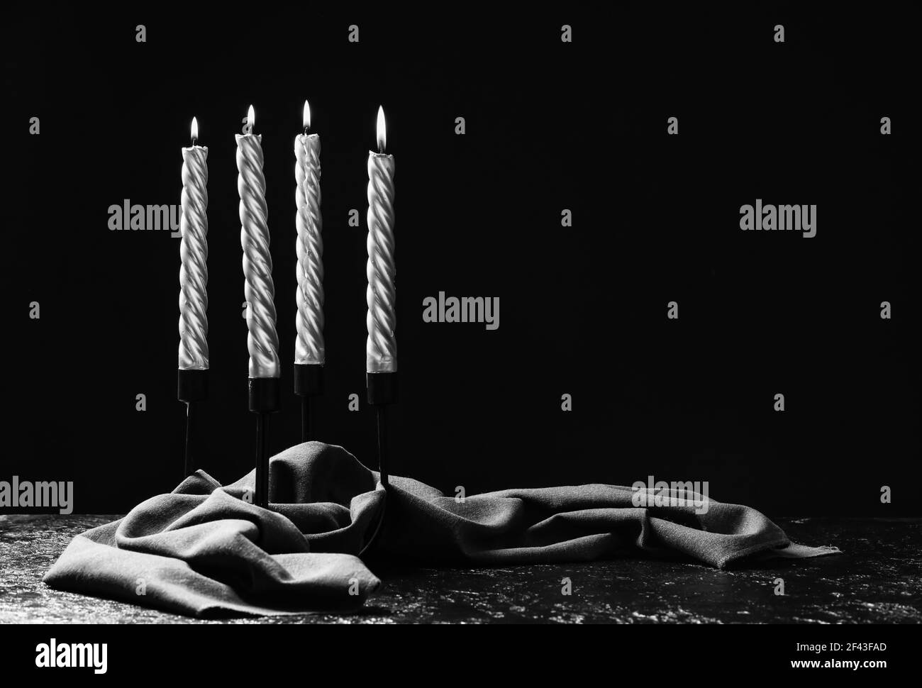 Many candles Black and White Stock Photos & Images Alamy
