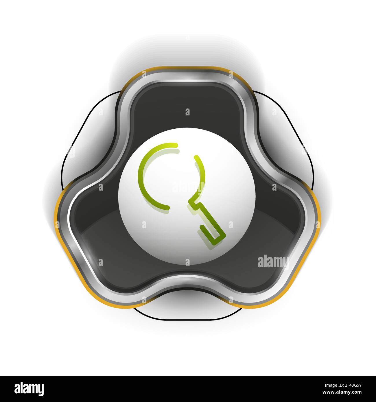 Search magnifyier web button, magnify icon. Modern magnifying glass ...
