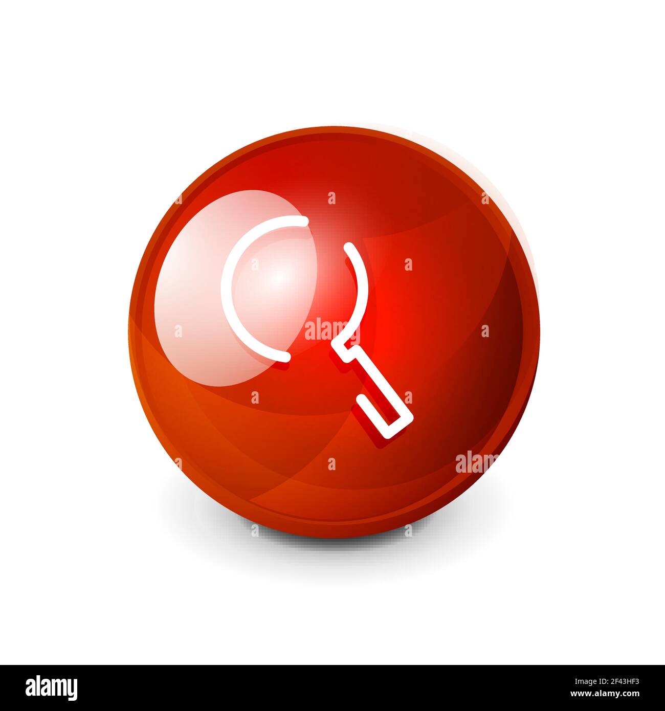 Search magnifyier web button, magnify icon. Modern magnifying glass ...