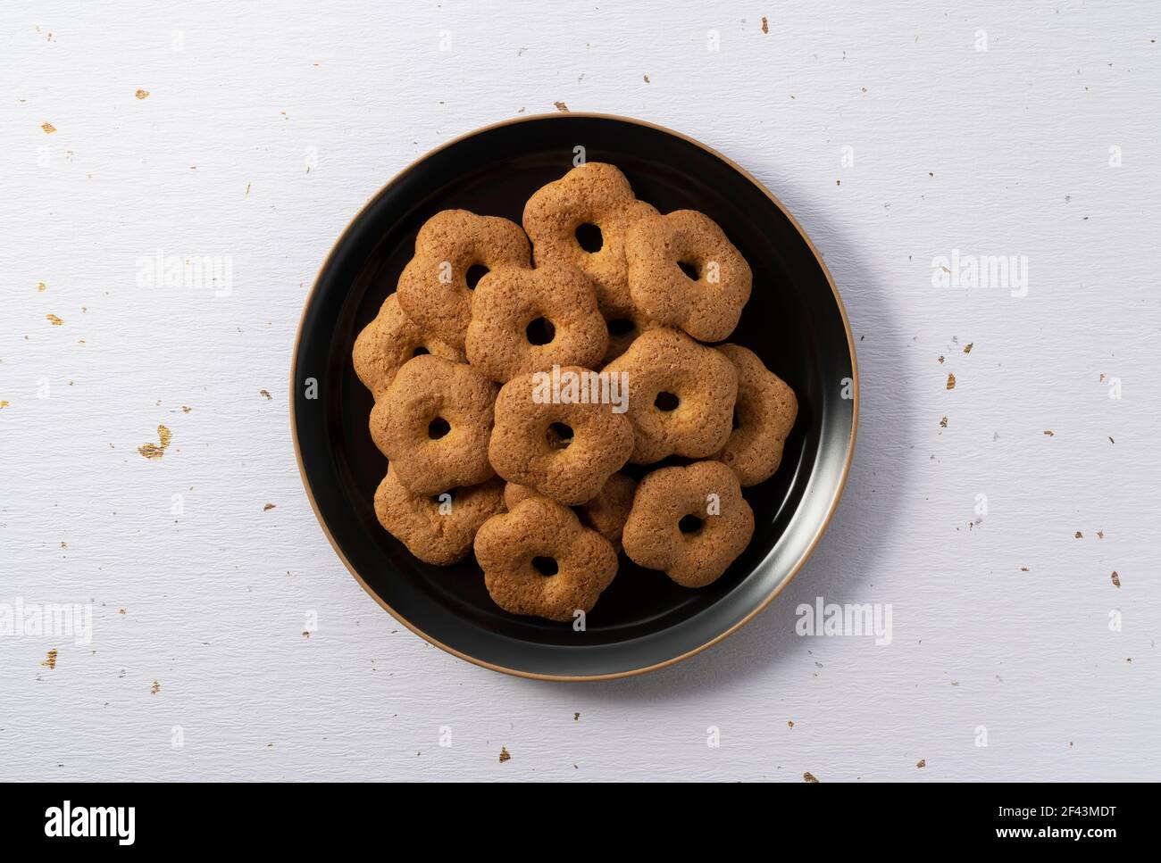 Japanese baked goods set against a background of Japanese paper