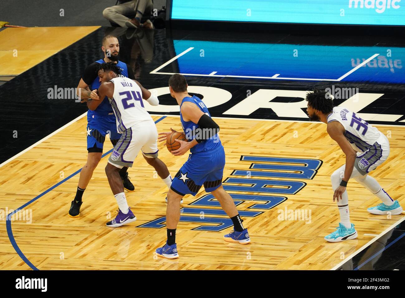 Orlando, Florida, USA, January 27, 2021, Sacramento Kings face the