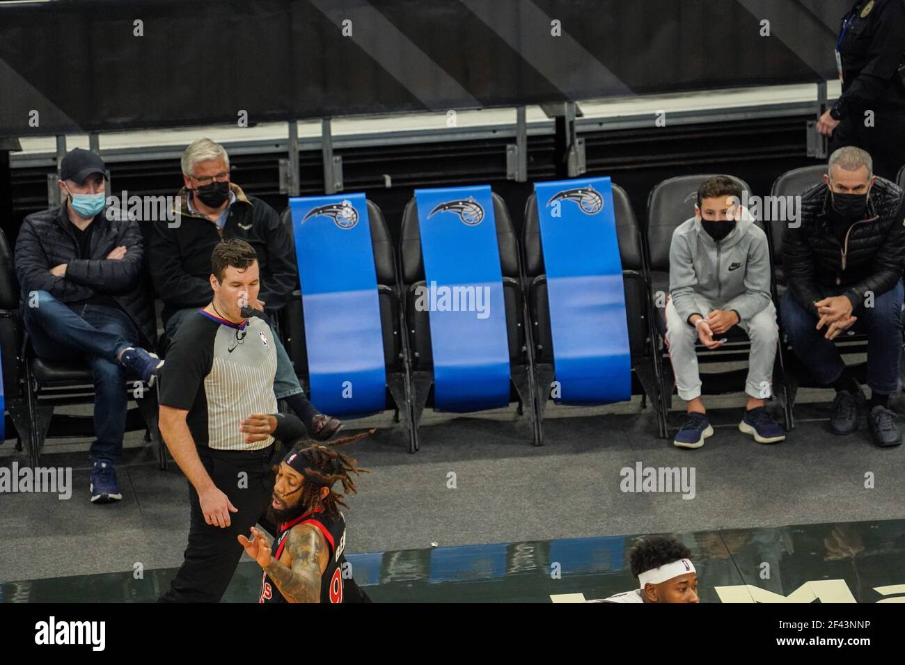 Orlando, Florida, USA, February 2, 2021, Toronto Rapters face the ...