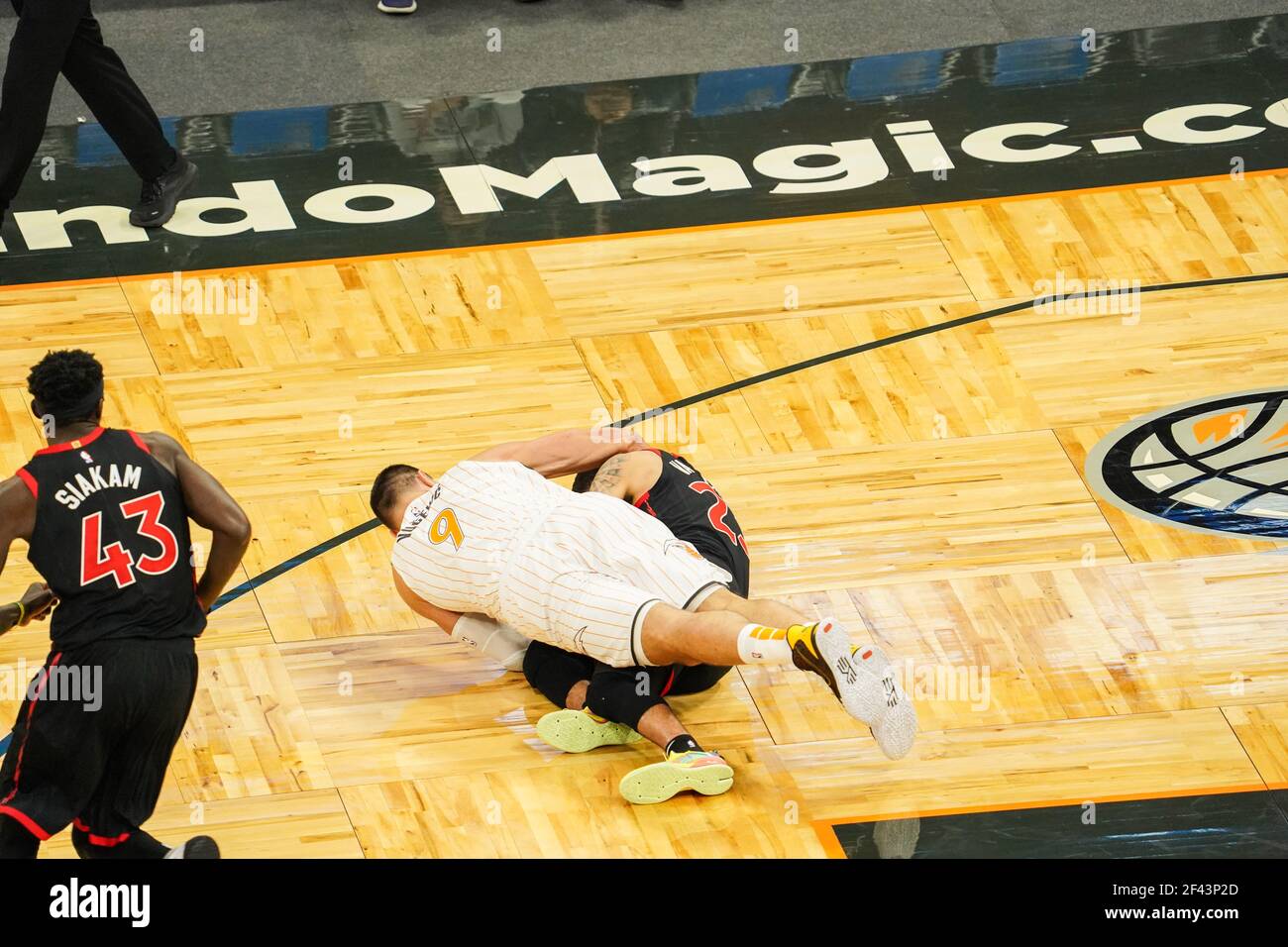 Orlando, Florida, USA, February 2, 2021, Toronto Rapters face the ...