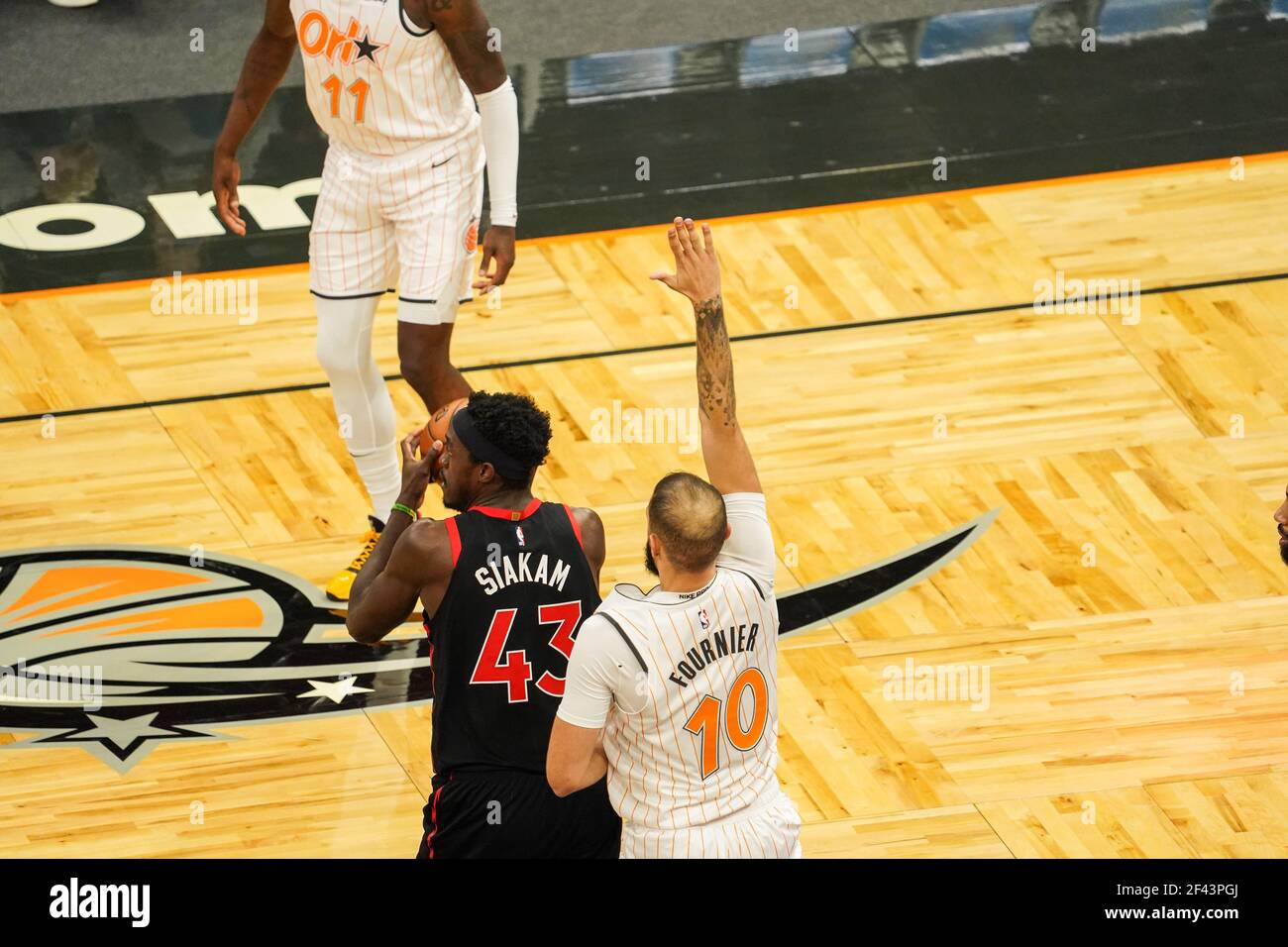 Orlando, Florida, USA, February 2, 2021, Toronto Rapters face the ...