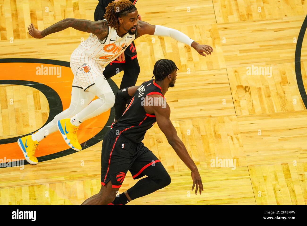 Orlando, Florida, USA, February 2, 2021, Toronto Rapters face the ...