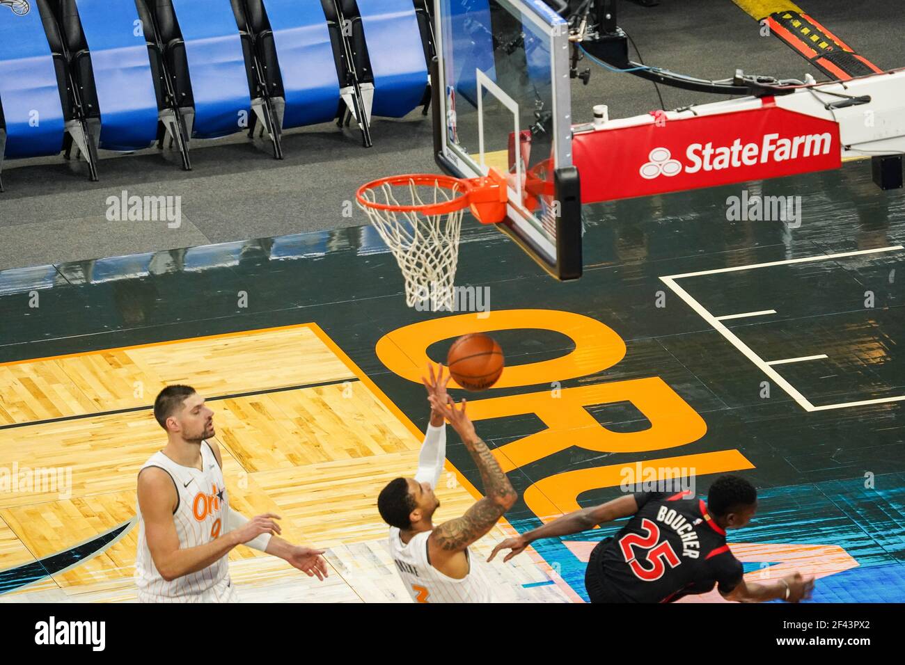 Orlando, Florida, USA, February 2, 2021, Toronto Rapters face the ...
