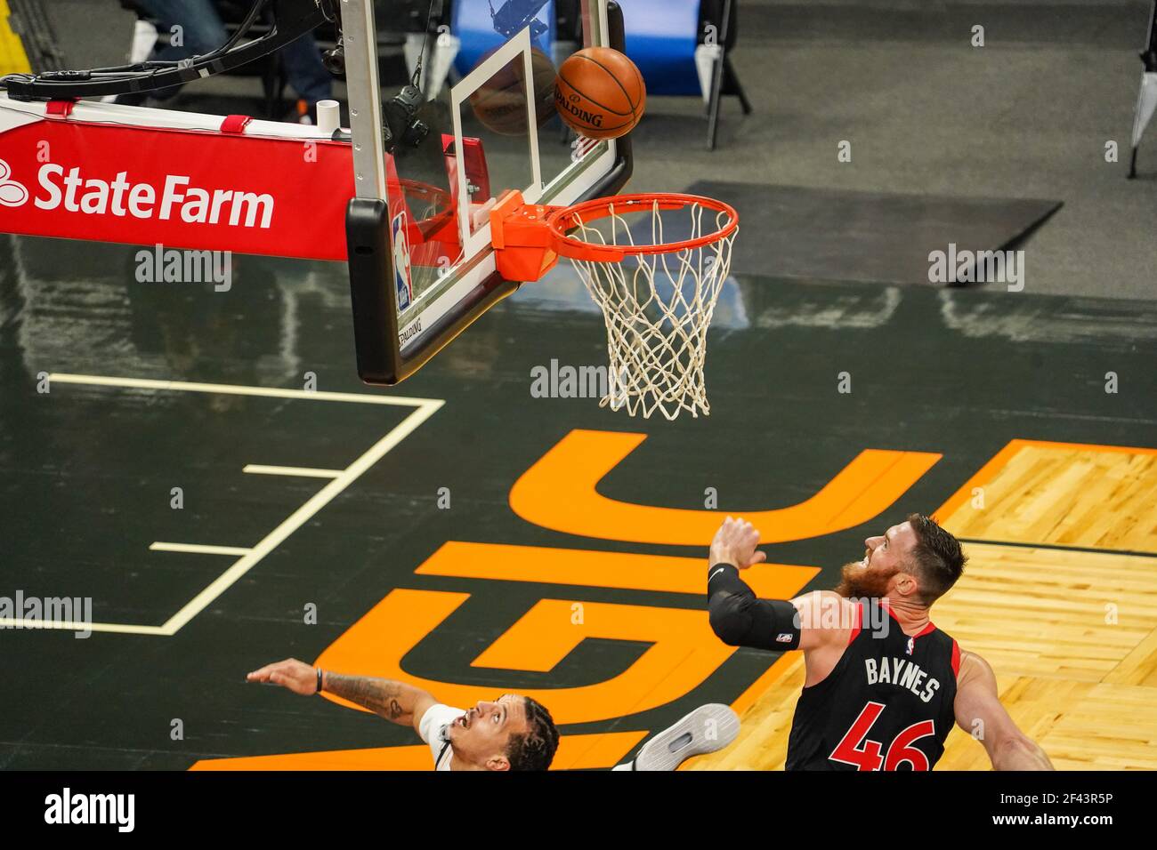 Orlando, Florida, USA, February 2, 2021, Toronto Rapters face the ...