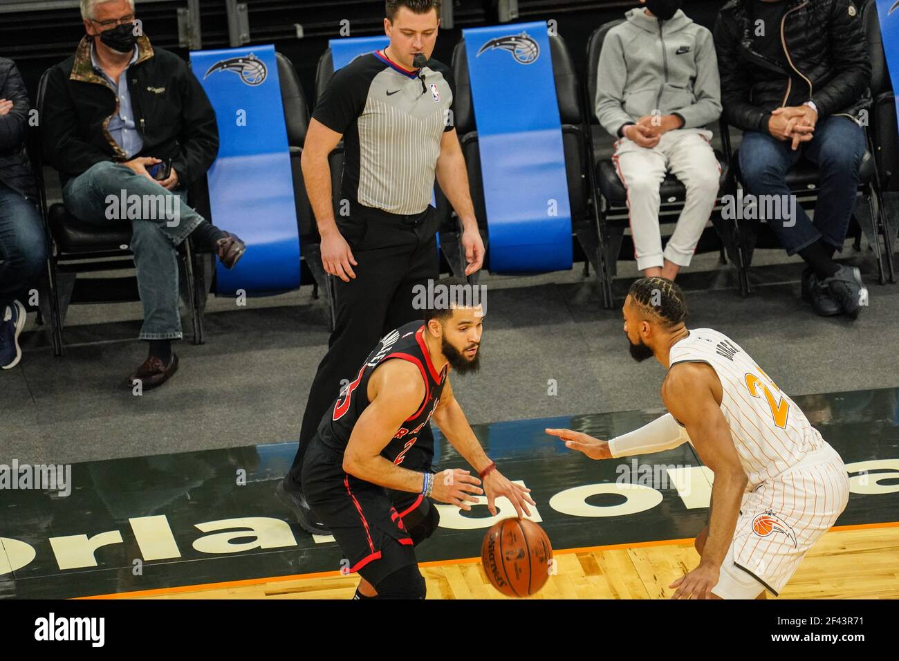 Orlando, Florida, USA, February 2, 2021, Toronto Rapters face the ...