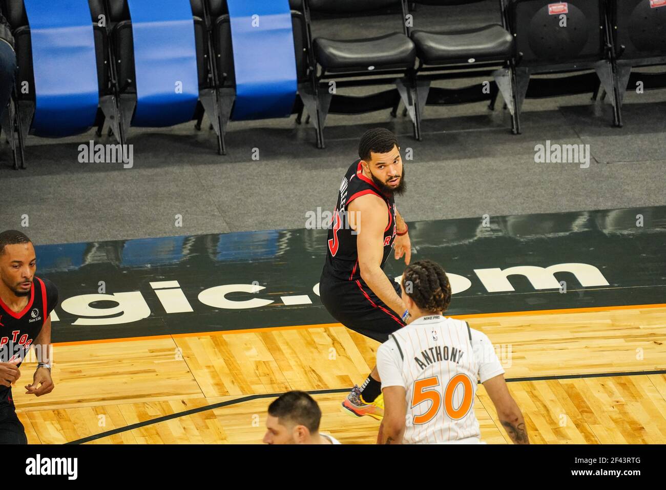 Orlando, Florida, USA, February 2, 2021, Toronto Rapters face the ...