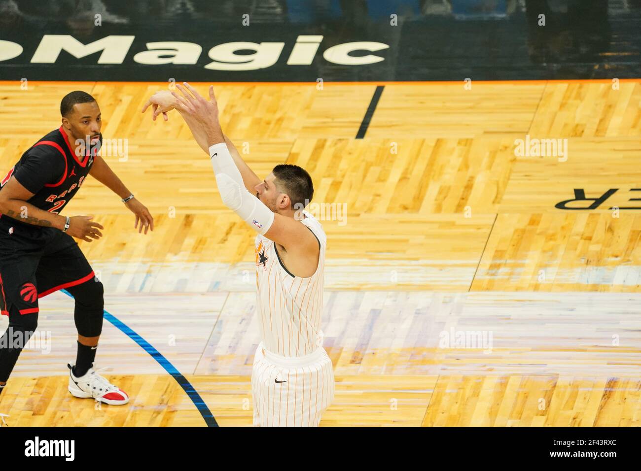 Orlando, Florida, USA, February 2, 2021, Toronto Rapters face the ...