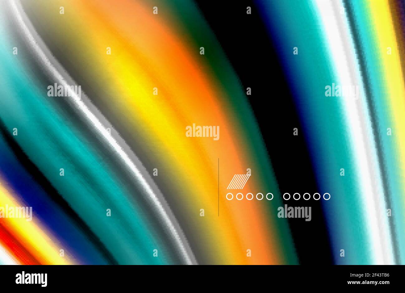 Rainbow color waves, vector blurred abstract background. Rainbow color ...