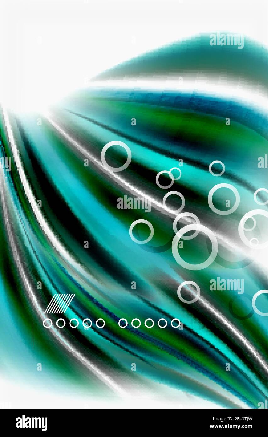 Rainbow color waves, vector blurred abstract background. Rainbow color ...