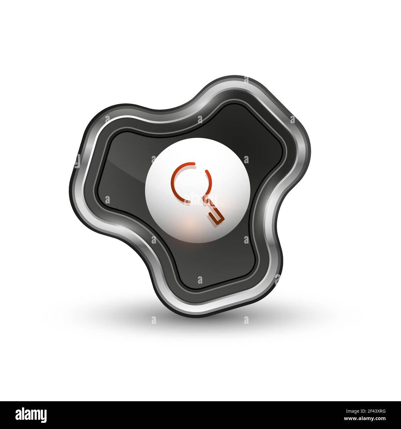 Search magnifyier web button, magnify icon. Modern magnifying glass ...