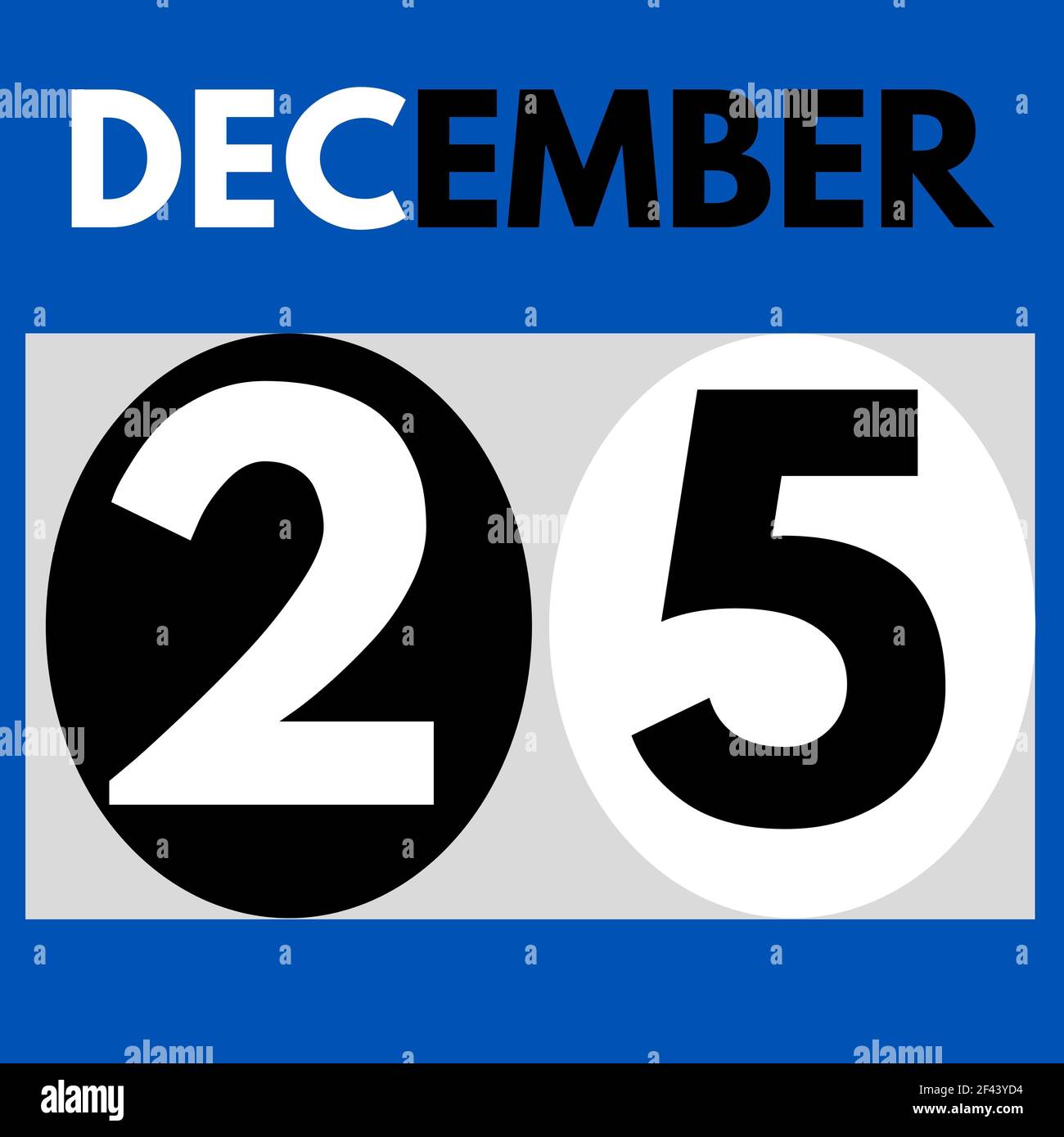 December 25 . Modern daily calendar icon .date ,day, month .calendar