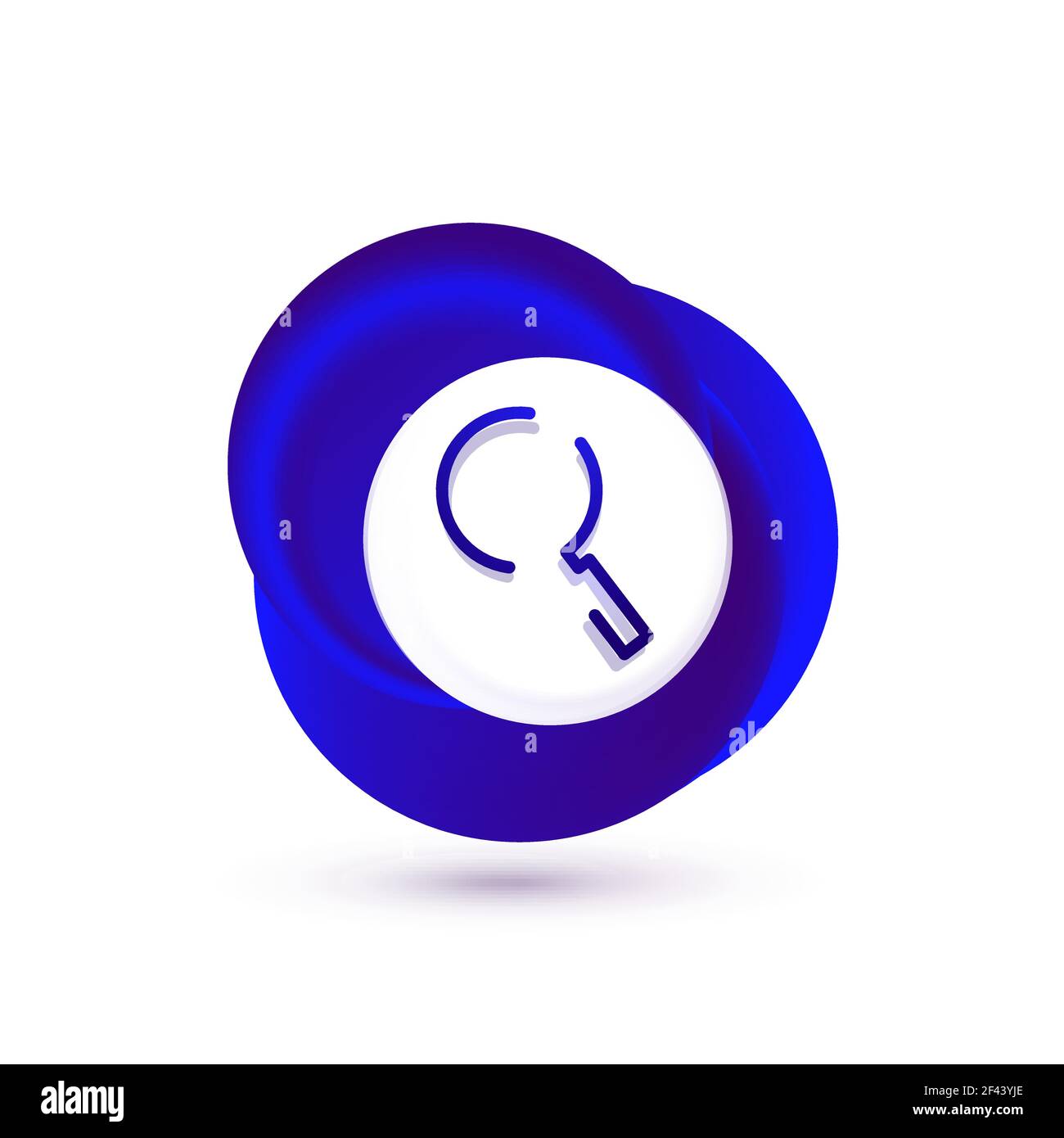 Search magnifyier web button, magnify icon. Modern magnifying glass ...