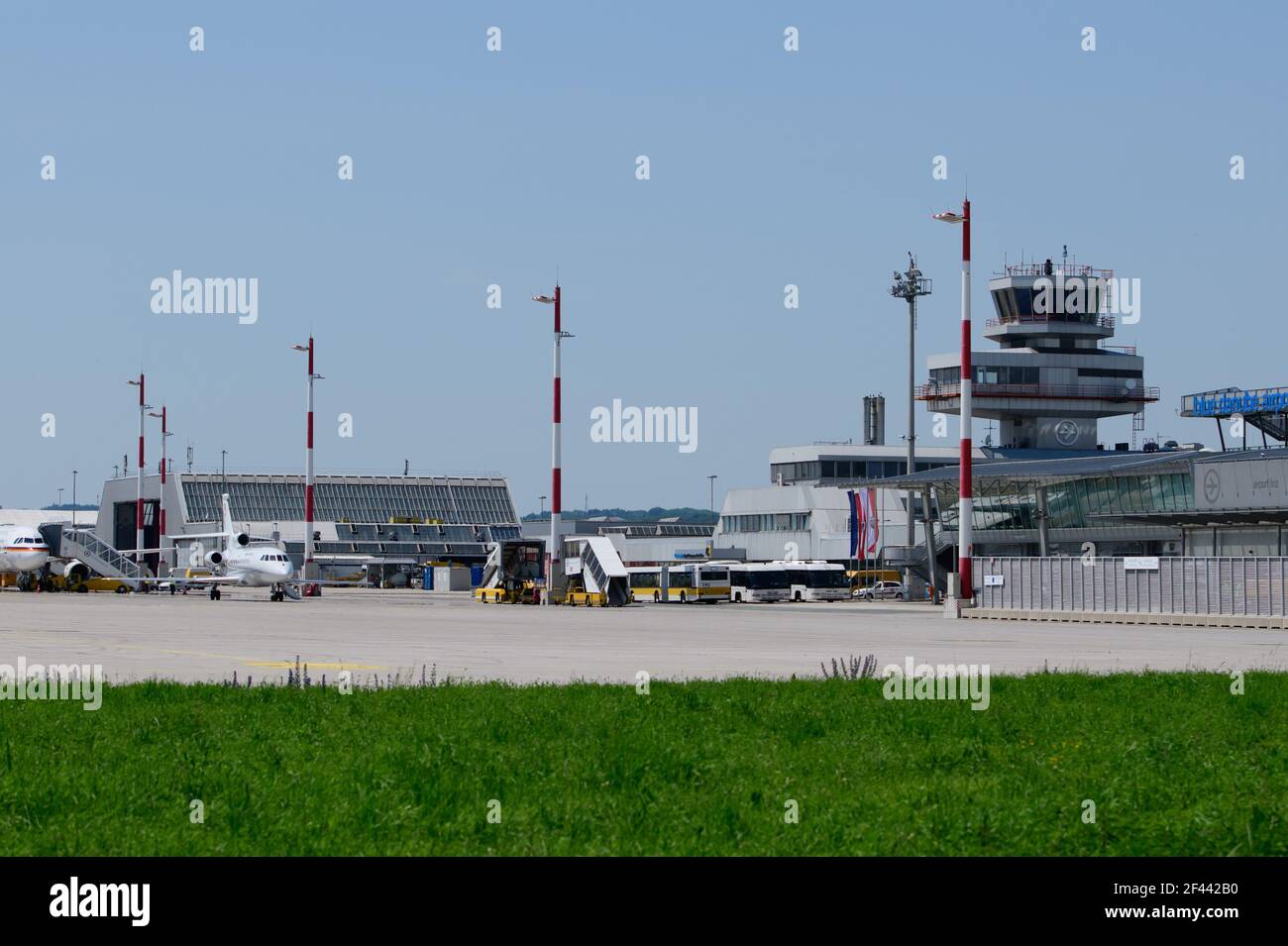hoersching, austria, 04 june 2019, airport of linz Stock Photo - Alamy