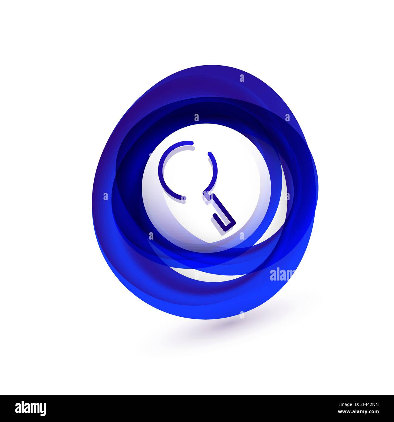 Search magnifyier web button, magnify icon. Modern magnifying glass ...