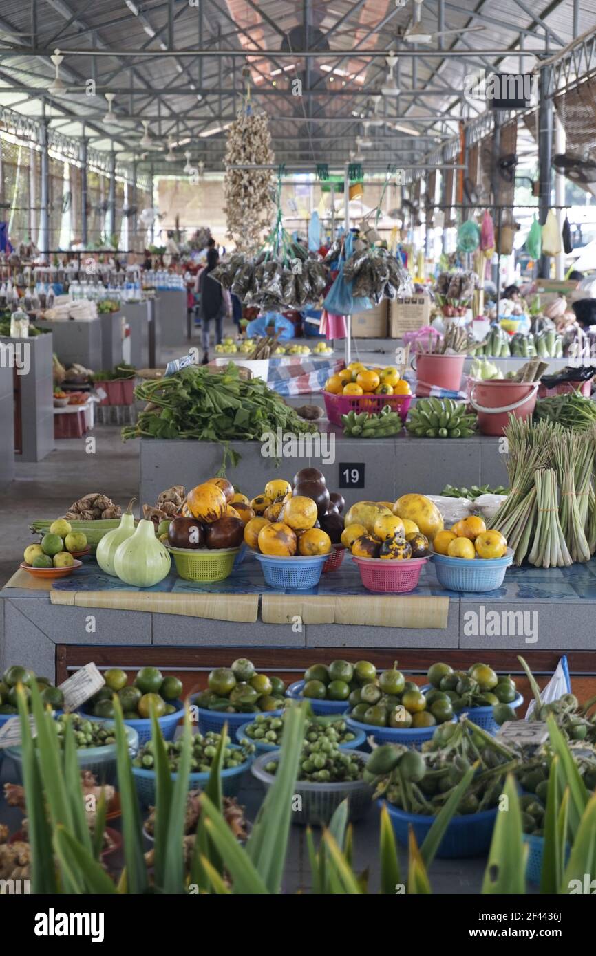 local ethnic products in tamu market, Miri, Sarawak Stock Photo