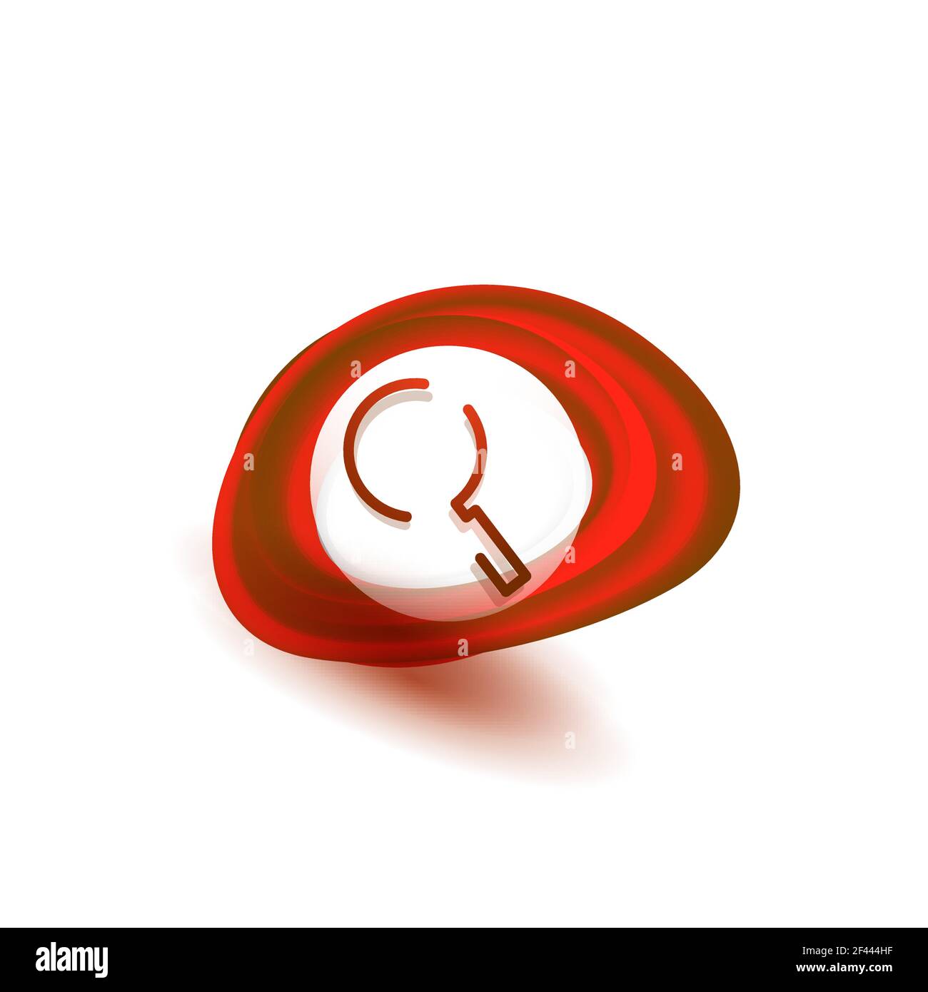 Search magnifyier web button, magnify icon. Modern magnifying glass ...