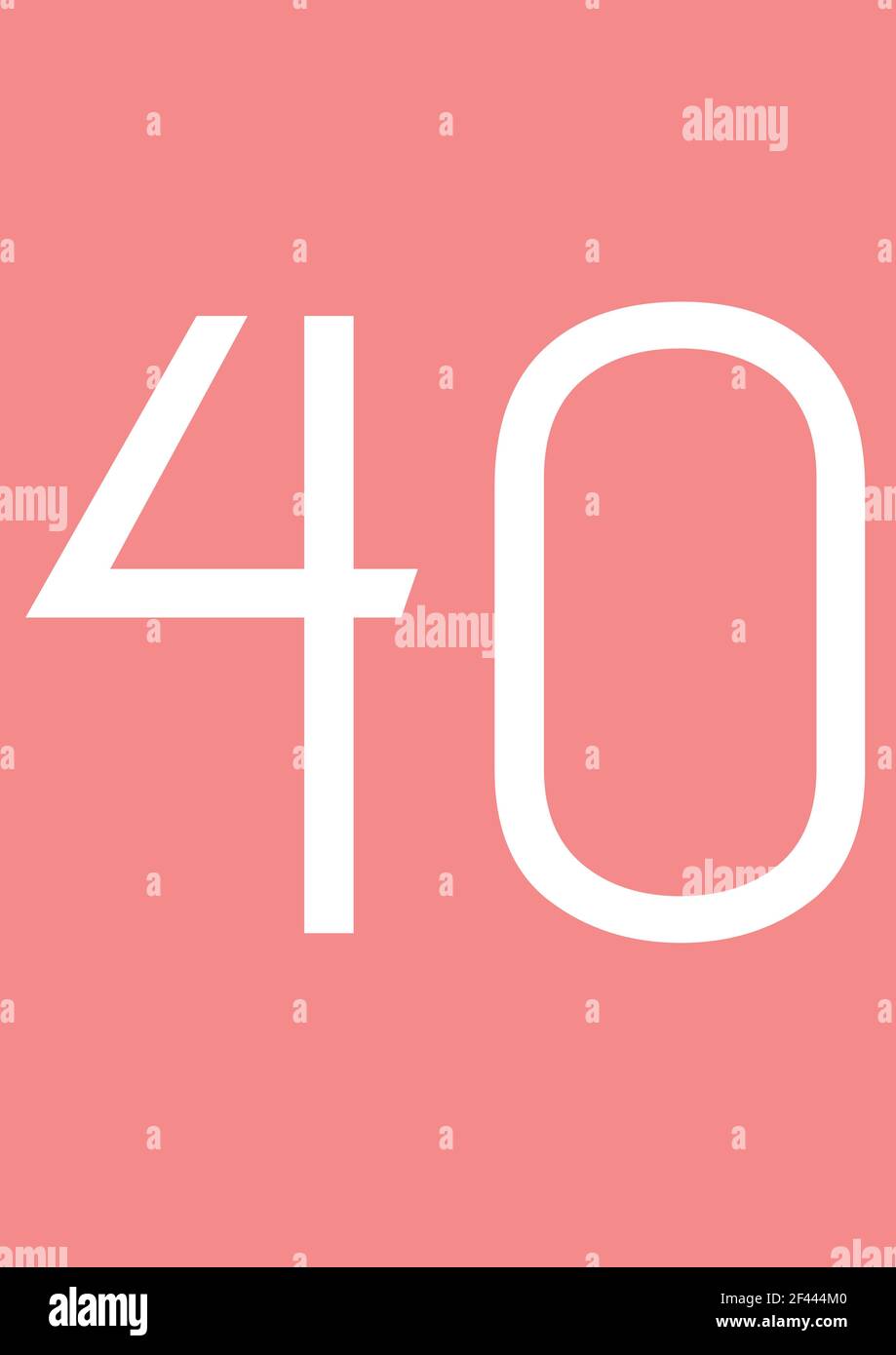 Digitally generated image of 21 number text against pink background Stock Photo