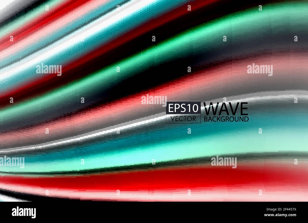Rainbow color waves, vector blurred abstract background. Rainbow color ...